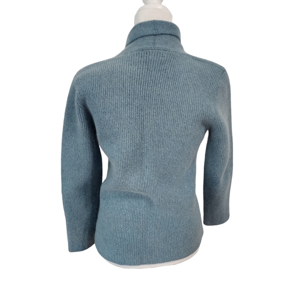 Vintage Adele Joyce Wool Angora Blend Single Button Cardigan Jacket - Picture 5 of 9